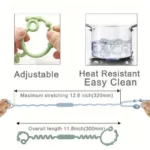 3-Pack: Pacifier Holder Clip with self-Adjusting Bayonet - Image 2