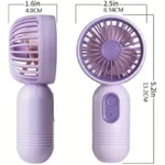 3-Pack: USB Rechargeable Mini Portable Fan with 3 Speeds - Image 6