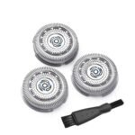 3-Piece: Desfaidy SH70/62 Electronic Shaver Head Cutter Replacement Blades Parts