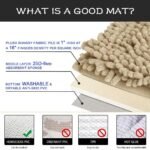 3-Piece Set: Bathroom Rugs Set Ultra Soft Non Slip and Absorbent Chenille - Image 6