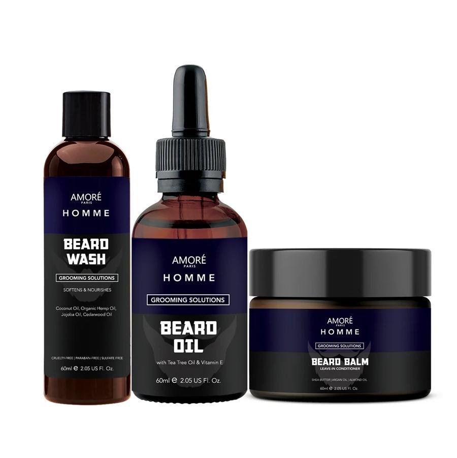 3-Piece Set: Ultimate Beard Care And Grooming Kit