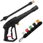 3000PSI Pressure Washer Gun Car Foam Sprayer with Jet Wand 5 Nozzle Tips M22-14 Connector - Image 4