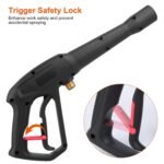 3000PSI Pressure Washer Gun Car Foam Sprayer with Jet Wand 5 Nozzle Tips M22-14 Connector - Image 7