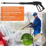 3000PSI Pressure Washer Gun Car Foam Sprayer with Jet Wand 5 Nozzle Tips M22-14 Connector - Image 12