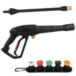 3000PSI Pressure Washer Gun Car Foam Sprayer with Jet Wand 5 Nozzle Tips M22-14 Connector - Image 2