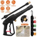 3000PSI Pressure Washer Gun Car Foam Sprayer with Jet Wand 5 Nozzle Tips M22-14 Connector - Image 6