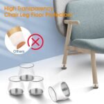 32-Piece: Clear Chair Leg Floor Protectors - Image 13