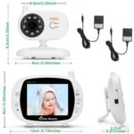 3.5" Audio Video Baby Monitor Wireless Digital Camera Night Vision Safety Viewer - Image 7