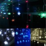 3.5M 96LED Snowflake String Curtain Lights - Image 5