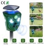 360?? Electric Solar Powered Ultrasonic Repeller with Motion Sensor LED Flashing Lights - Image 4