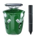 360?? Electric Solar Powered Ultrasonic Repeller with Motion Sensor LED Flashing Lights - Image 2