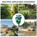 360?? Electric Solar Powered Ultrasonic Repeller with Motion Sensor LED Flashing Lights - Image 13