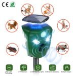 360?? Electric Solar Powered Ultrasonic Repeller with Motion Sensor LED Flashing Lights - Image 6