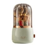360?? Rotating Makeup Brush Holder with Lid Makeup Organizer - Image 3
