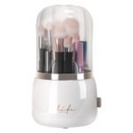 360?? Rotating Makeup Brush Holder with Lid Makeup Organizer - Image 2