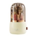 360?? Rotating Makeup Brush Holder with Lid Makeup Organizer - Image 4