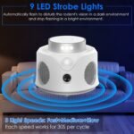 360?? Ultrasonic Mice Repellent Indoor with 3 Modes 9 Strobe Lights - Image 4