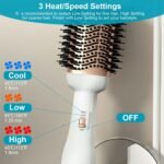 4-in-1 Hari Dryer Brush Curling Styler Volumizer Straightener Negative Ion Anti-Frizz - Image 10