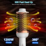 4-in-1 Hari Dryer Brush Curling Styler Volumizer Straightener Negative Ion Anti-Frizz - Image 3