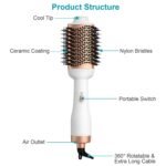 4-in-1 Hari Dryer Brush Curling Styler Volumizer Straightener Negative Ion Anti-Frizz - Image 13