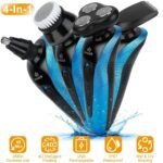 4-in-1 IPX7 Waterproof Beard Trimmer Cordless Razor for Men - Image 10