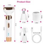 4-in-1 Women Electric Hair Shaver USB Rechargeable - Image 11