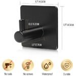 4-Pack: Heavy Duty Durable 304 Stainless Steel Wall Hangers - Image 5