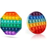 4-Pack: Rainbow Pop-It Bubble Popper - Image 4