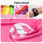 4-Piece: Kids Dress Up Superhero Capes Set and Slap Bracelets for Girls - Image 4