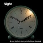 4" Super Silent Non Ticking Analog Alarm Clock with Night Light - Image 8