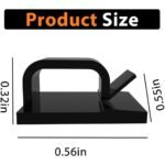 50-Pieces: Cable Clips, Adhesive Cable Organizer Cord Holder - Image 8