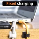 50-Pieces: Cable Clips, Adhesive Cable Organizer Cord Holder - Image 6
