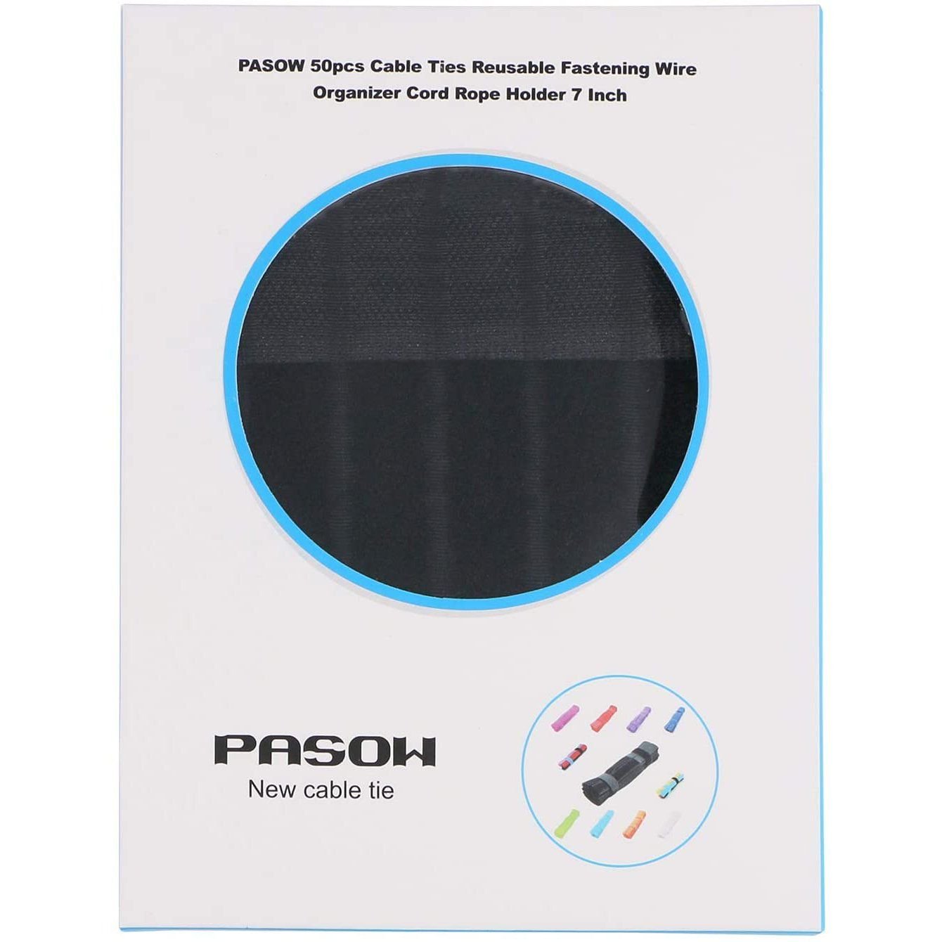 50-Pieces: Cable Ties Reusable Fastening Wire Organizer Cord Rope Holder 7 Inch - Image 15