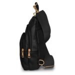 Real Leather Solid Strap Shoulder Sling Bag - Image 6