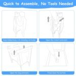 6-in-1 Foldable Baby Crib with Activity Center Diaper Changing Table - Image 8