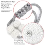 6-Pack: Magnetic Curtain Tiebacks, Decorative Curtain Holdbacks - Image 10