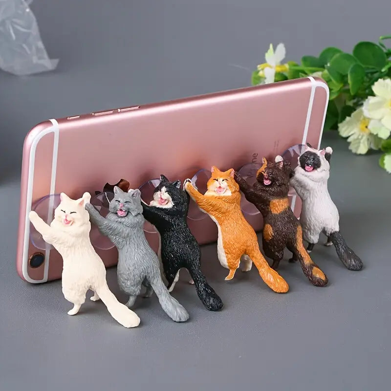 6-pack-portable-universal-cute-cat-cell-phone-holder-mobile-accessories-dailysale-289574.webp 6-Pack: Portable Universal Cute Cat Cell Phone Holder - Image 1