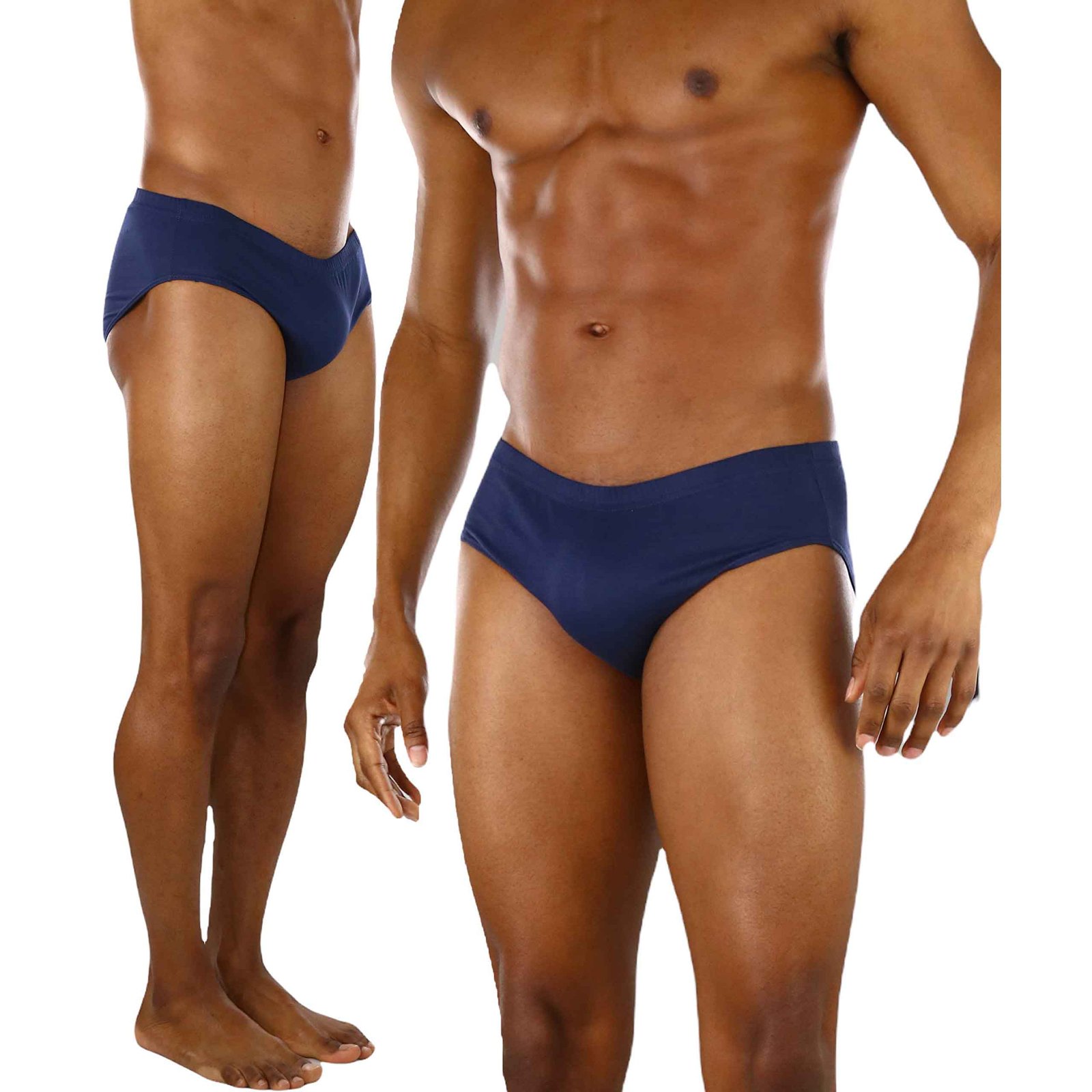 6-Pack: ToBeInStyle Men's Classic Elastic Waistband Bikini Briefs - Image 4