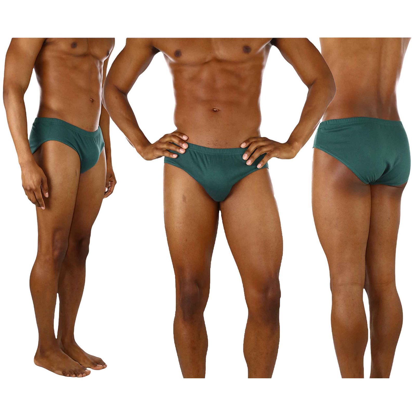 6-Pack: ToBeInStyle Men's Classic Elastic Waistband Bikini Briefs - Image 5
