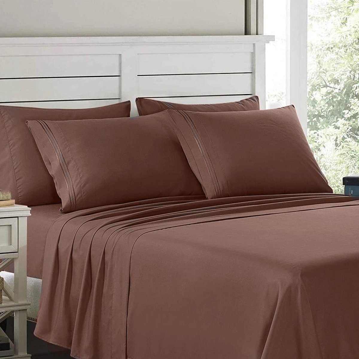 6-Piece: Lux Decor Collection 1800 Series Sheets Set - Image 4