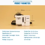 60X Handheld Magnifying Glass Mini Pocket Microscope - Image 9