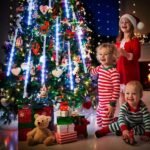 8-Pieces: Waterproof LED Meteor Shower Rain Lights - Image 9