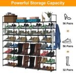 8-Tier Shoe Rack Metal Shoe Storage Shelf - Image 13