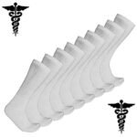 9-Pairs: Physician Approved Health Diabetic Crew Circulatory Socks - Image 2