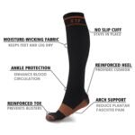 6-Pairs: Unisex Copper-Infused Knee High Compression Socks - Image 6