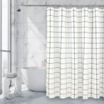 Royale Linens Double Brushed Microfber 1800 Thread Printed Shower Curtain - Image 8