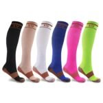 6-Pairs: Unisex Copper-Infused Knee High Compression Socks - Image 5