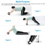 Ab Roller Wheel Fitness Exercise with Knee Pads - Image 6