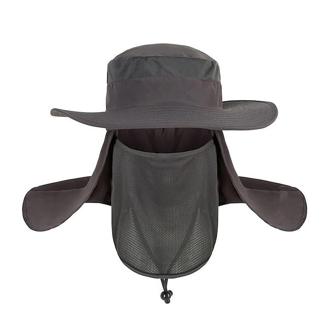 Adult Wide Brim Sun Hat with Neck Face Flap Cover