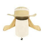 Adult Wide Brim Sun Hat with Neck Face Flap Cover - Image 4